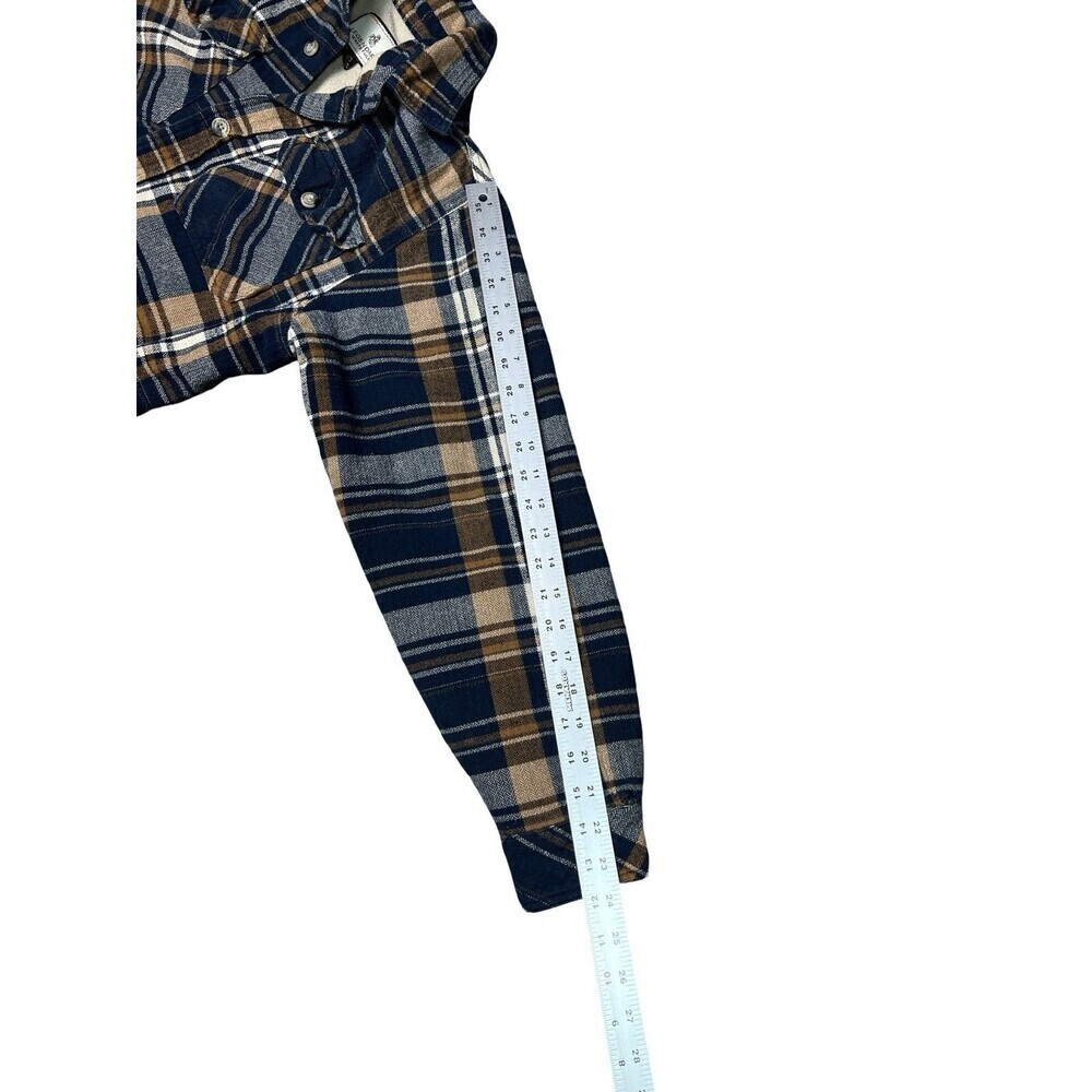 Legendary White Tails Fleece Lined Flannel Shacket Soft Warm Shirt Men M Pockets - Picture 10 of 14